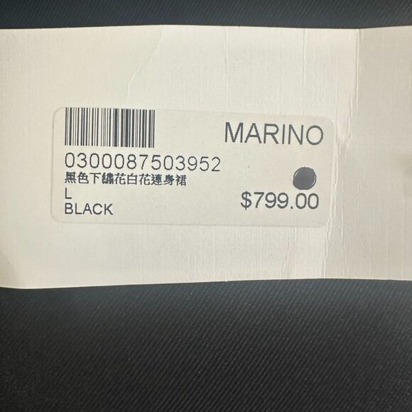 Designer Inspired Black MIni Dress With Floral Embroidery Size Large NWT $799 - Picture 7 of 10